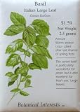 Basil Seeds Large Leaf Italian