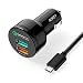 [Qualcomm Certified] Aukey Quick Charge 2.0 30W 2 Ports USB Car Charger Adapter Black RS.1090.00