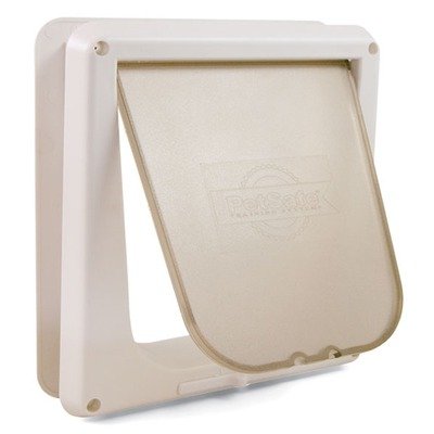 White Deluxe Four-Way Cat Flap