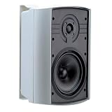 JobSite LSO-6 5-Inch Indoor/Outdoor Speakers, White (Pair)