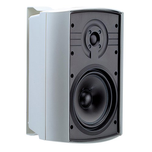 JobSite LSO-6 5-Inch Indoor/Outdoor Speakers, White (Pair)