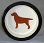 Sm. Chocolate Lab Breed Bowl
