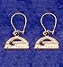 St. Louis Rams Team Logo Earrings In 14kt Gold