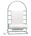 Warmrails Trafalgar Freestanding Towel Warmer and Drying Rack, Satin Nickel