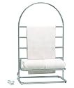 Warmrails Trafalgar Freestanding Towel Warmer and Drying Rack, Satin Nickel