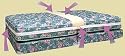 Create a King-Create A King Size From 2 Twin Beds! (Natural) (Fits mattress up to 80" long)