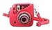 CAIUL Compatible Mini 8 Camera Case Bag with Soft PU Leather Material for Fujifilm Instax Mini 8 8+ 9 Film Camera (Raspberry)