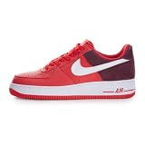 Nike Air Force 1, ACTION RED/WHITE/DEEP BURGUNDY