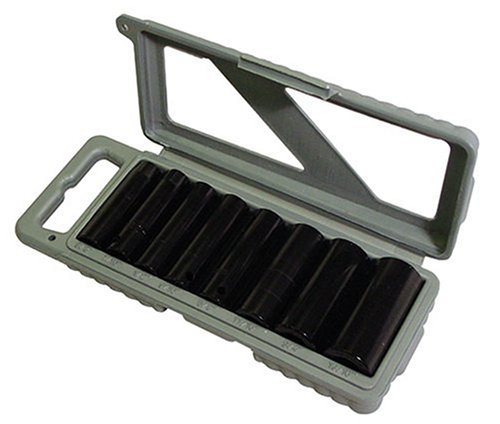 Porter-Cable PTA12 9-Piece Metric 3/8-Inch SAE Deep Impact Socket Set