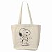 Search : Tote Satchel Bag (2-Sided) of Vintage Art Deco Snoopy with Woodstock B&W