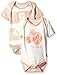 Burt's Bees Baby Girls' 2-Pack Organic Poppy and Tricolor Stripe Bodysuit Set