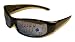 Poker2Rim-Rect Poker Hologram Mirrored Lens Wrap Sunglasses - Rect Black frame