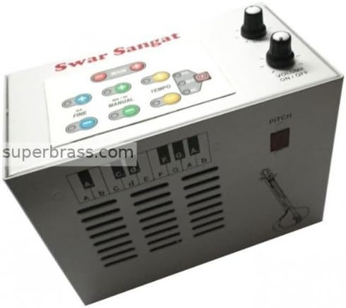 Electronic Digital TANPURA Drone Machine SWAR SANGAT Raagini Stye with Traditional Classic Knobs, Metal Body & Superb Speakers