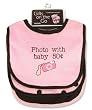 Bib Set- Photo With Baby .50 Cts-3-Pack; 12" X 8 1/2"