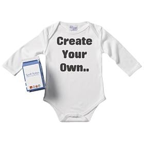 Create Your Own CUSTOM Long Sleeve Baby Vest 0-6M + Gift Wrapped in funky Milk Carton WHITE