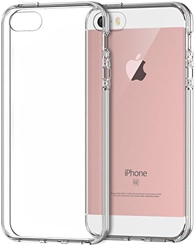 Yiwanda Slim Anti-slip Clear Soft TPU Bumper Cell Phone Case Cover for Apple iphone SE iphone 5 iphone 5S