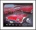 1961 Corvette by David G. 49.50X40.00 Framed with Black Metal Frame