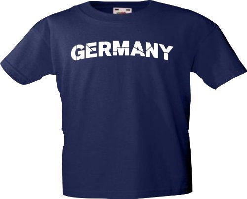 Kinder-Shirt EM 2012 GERMANY TRIKOT STYLE mit Ihren Wunschname und Ihrer Wunschnummer bedruckt Größe 104-171