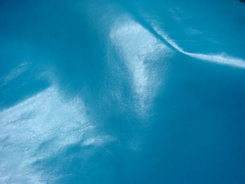 FERUS - Genuine Luxury Glacé Goatskin Leather - 1 Hide" Baltic Blue" - XL 1.9 to 2.5 Square FEET