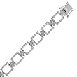 Sterling Silver Bracelet with Clear CZs