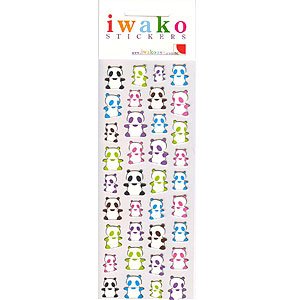 Japanese Iwako Panda Crystal Stickers Sheet 41PBdCq20BL Japanese Iwako Panda Crystal Stickers Sheet