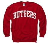 Rutgers Scarlet Knights Red Arch Crewneck Sweatshirt