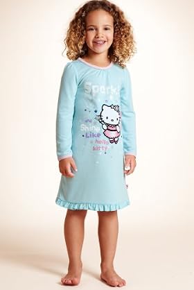Younger Girls' Hello Kitty Frill Hem Nightdress