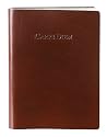 Brown Embossed Carpe Diem Leather Journal - Lined