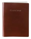 Brown Embossed Carpe Diem Leather Journal - Lined