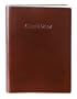 Brown Embossed Carpe Diem Leather Journal - Lined