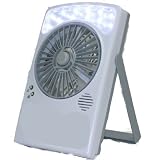 乾電池＆USB対応 LEDライト付き 扇風機 LB-806 卓上型