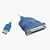 Cables To Go 16899 6 Feet Usb To Db25 Ieee Parallel Printer Adapter