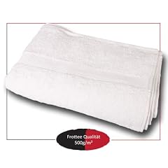 Saunahandtuch Saunalaken Saunat�cher Frottee "Bari" Gr�sse 80x200 cm, Farbe weiss