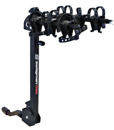 Swagman Titan 3 Bike Two Arm Fold Down Bike Rack (2-Inch and 1 1/4-Inch Receiver)
