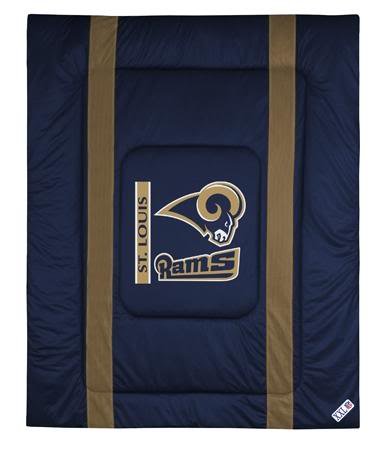 St. Louis Rams Sideline Jersey Bed Comforter NFL