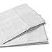 Organic Cotton Bedding Sets by Whisper Organic- GOTS Certified, 300 Thread Count- Queen,White