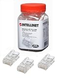 RJ45 Modular Plugs , Cat5e, UTP, 100-Pack in a Jar