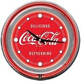 Coca Cola Vintage Neon Wall Clock - Red (14