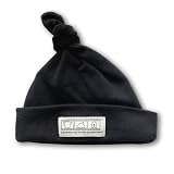 A Mommy and Daddy Production Baby Cap One Size (100% Cotton Black)