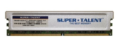 Super Talent DDR2-800 1GB/64 x 8 S-RIGID Memory T8UB1GC5