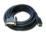 Photoprimus DVI auf HDMI Kabel Premium GOLD 5m - zum Anschluss eines PCs an einen TV