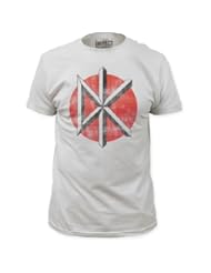 Apparel: Dead Kennedys - Mens Distressed Logo Fitted T-Shirt, Size: Medium, Color: Vintage White
