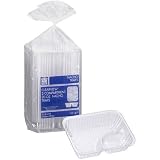 Disposable Clear Plastic Nacho Trays - 20oz, 125-Count