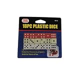 JMK 08152 Plastic Dice - 18 Piece
