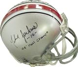 Michael Jenkins signed Ohio State Buckeyes Replica Mini Helmet 02 Natl Champs