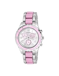 Vernier Womens VNR11003 Round Glossy Chrono-Look Fashion Watch