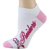 For Bare Feet Oakland Raiders Women's Breast Cancer Awareness Socks Medium