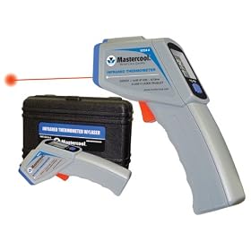 Mastercool MSC52224A Infrared Thermometer in Case with FREE MSC52220 Analog Thermometer