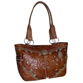 American West Lady Lace Zip-Top Tote