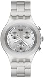 Swatch Diaphane Chronograph Blooded Silver Mens Watch SVCK4038G